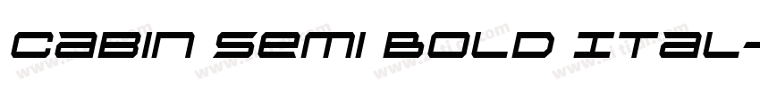 Cabin Semi Bold Ital字体转换